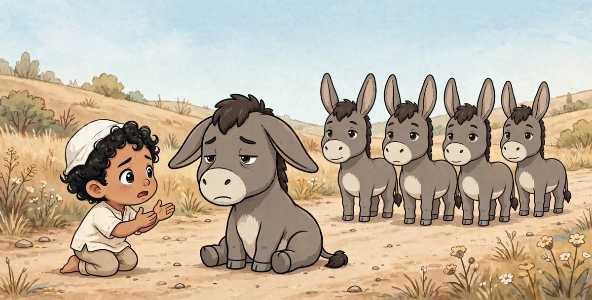 Sample spread from Juha Counts His Donkeys