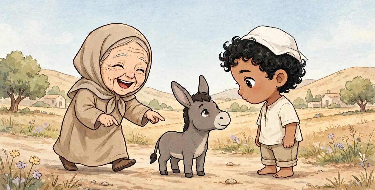 Sample spread from Juha Counts His Donkeys